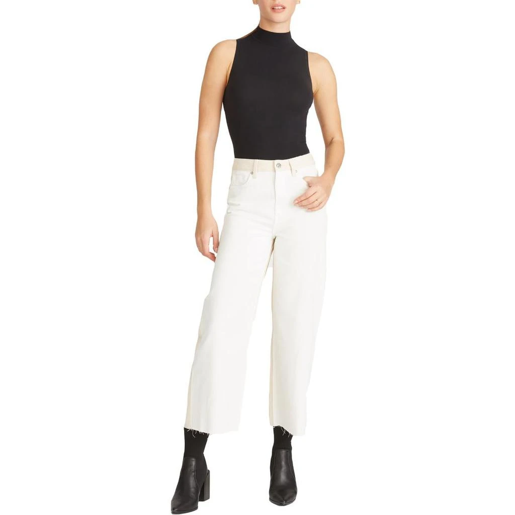 商品VIGOSS|Vigoss Jett Women's Colorblock Raw Hem Cropped Straight Leg Jeans,价格¥122,第1张图片