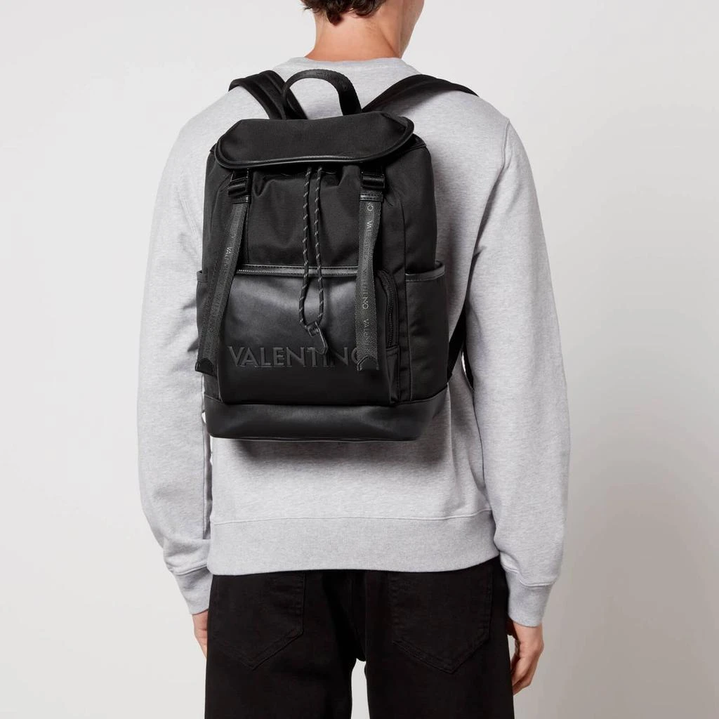 商品Valentino|Valentino Cristian Canvas and Faux Leather Backpack,价格¥1885,第2张图片详细描述