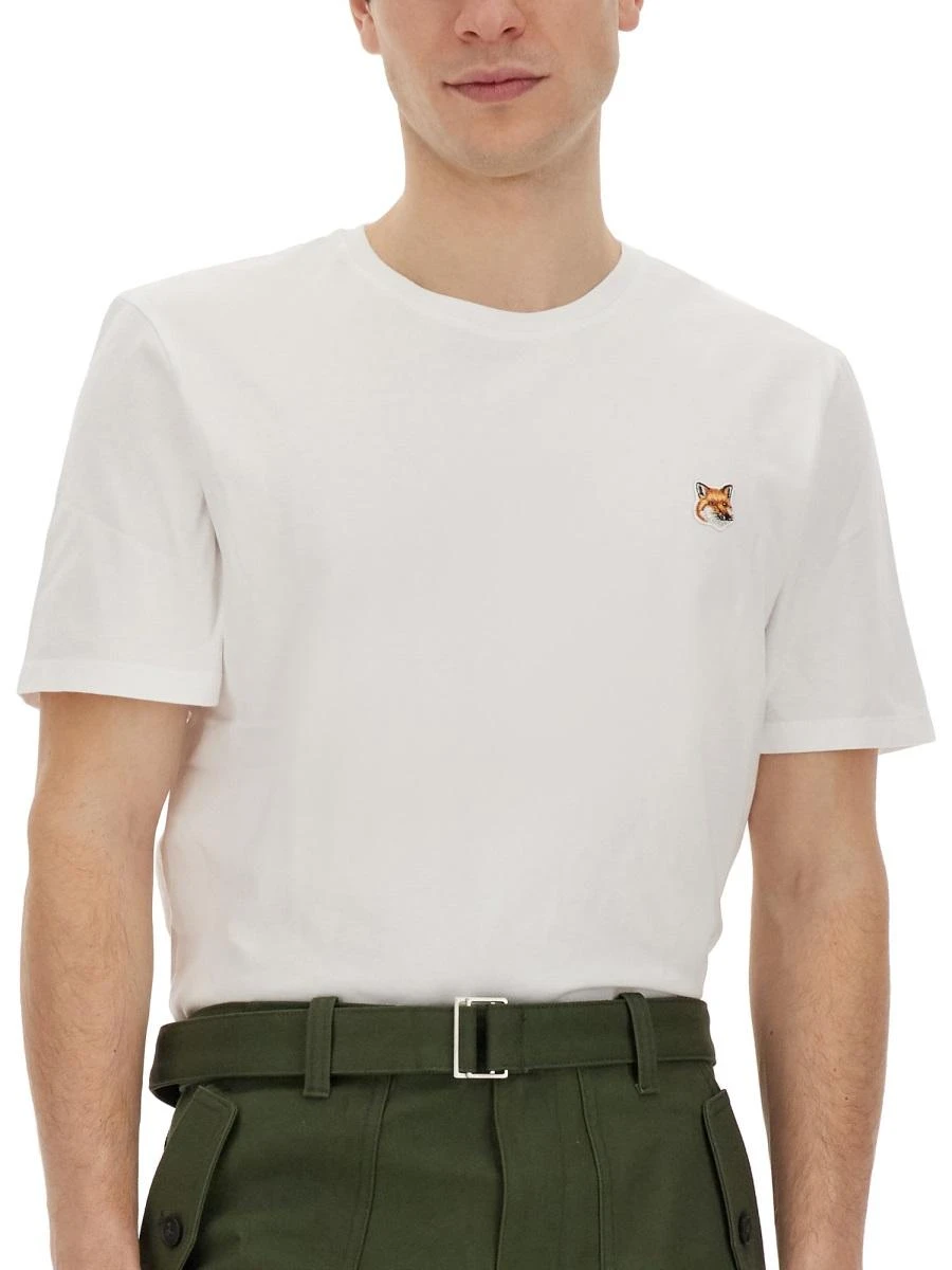 商品【商品预售7天】 Maison Kitsune|Maison Kitsune 男士T恤 LM00104KJ0008P100-1 白色,价格¥705,第5张图片详细描述