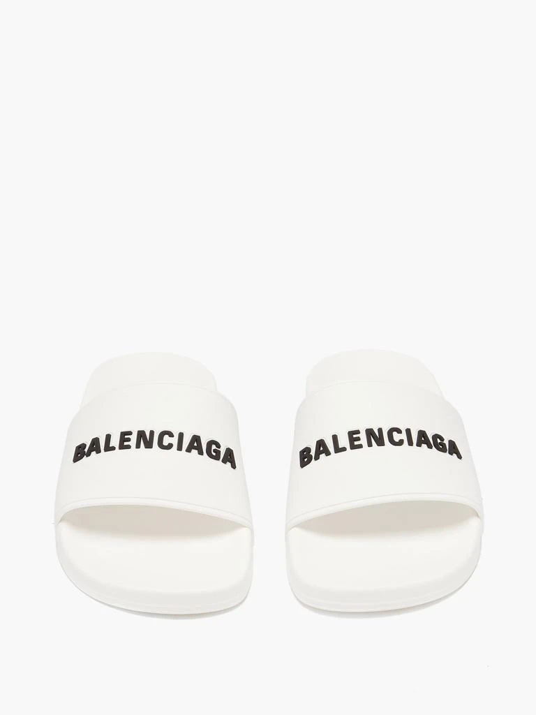 商品Balenciaga|Logo-embossed rubber slides,价格¥3418,第3张图片详细描述