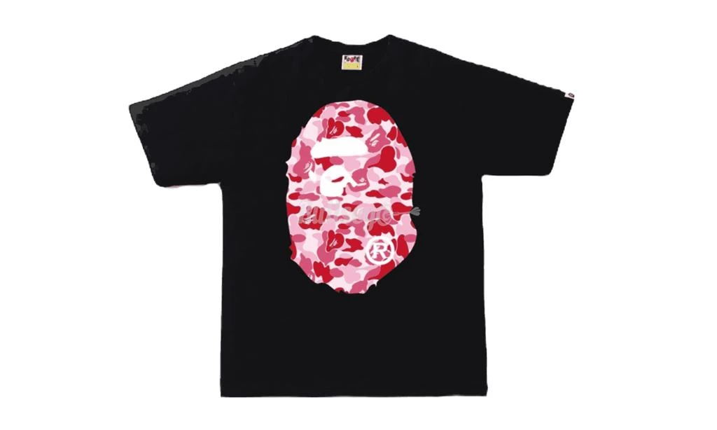 商品Bape|Bape ABC Camo Big Ape Head Black/Pink T-Shirt,价格¥1383,第1张图片