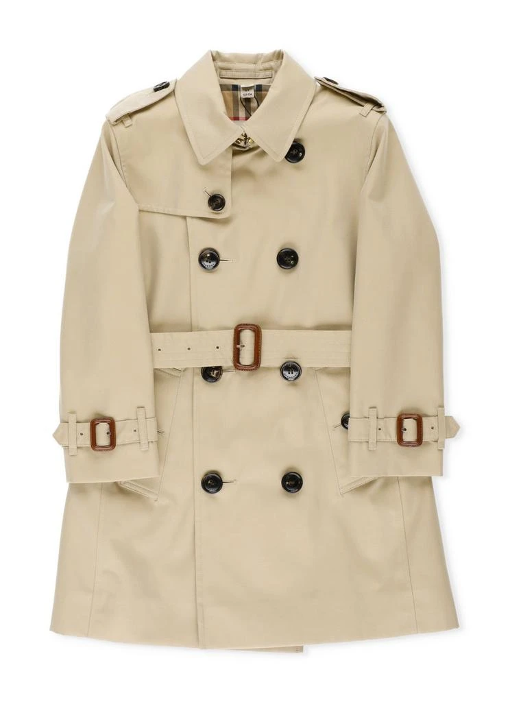 商品Burberry|Burberry Kids Belted Gabardine Trench Coat,价格¥3588,第1张图片