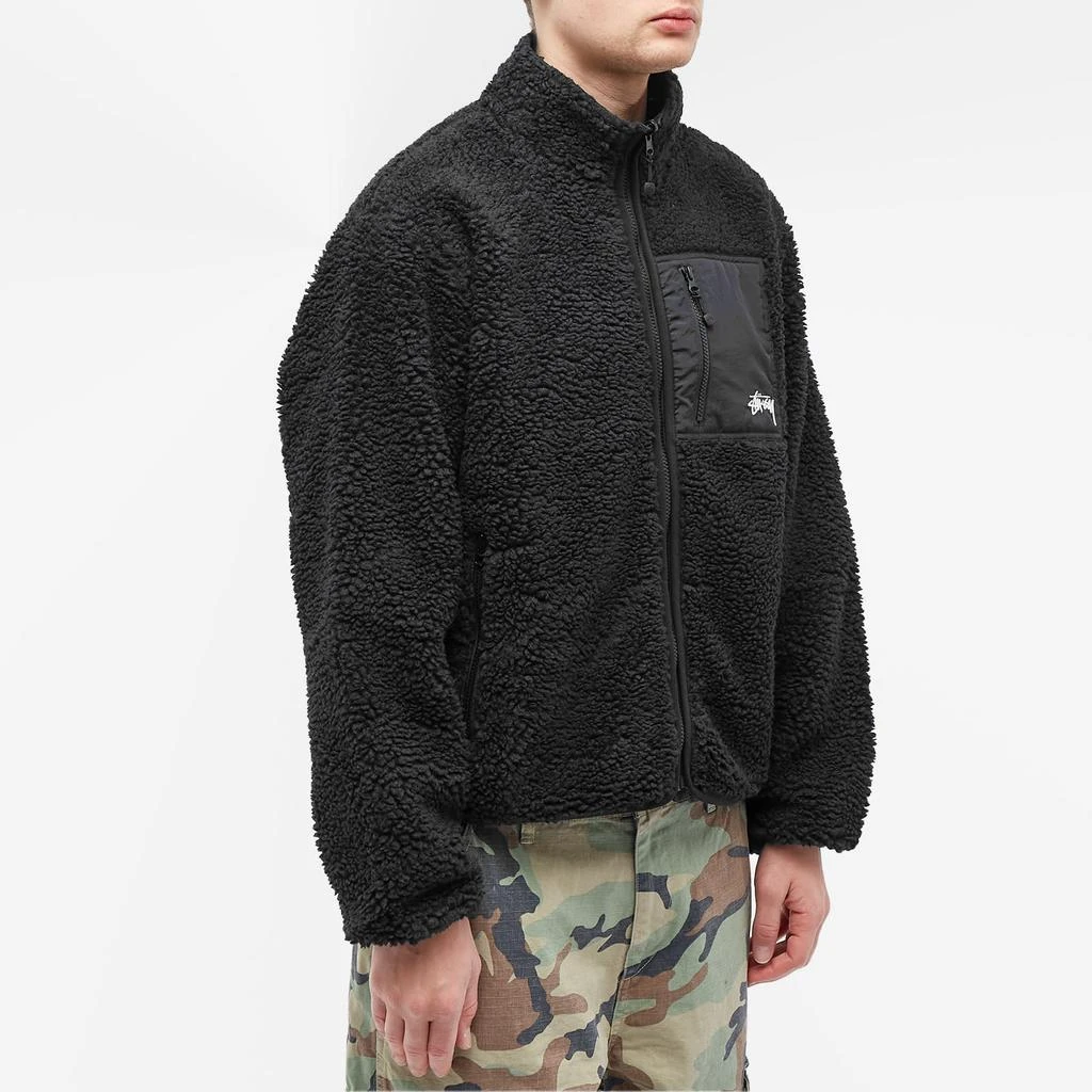 商品STUSSY|Stussy Sherpa Reversible Fleece Jacket,价格¥1841,第2张图片详细描述