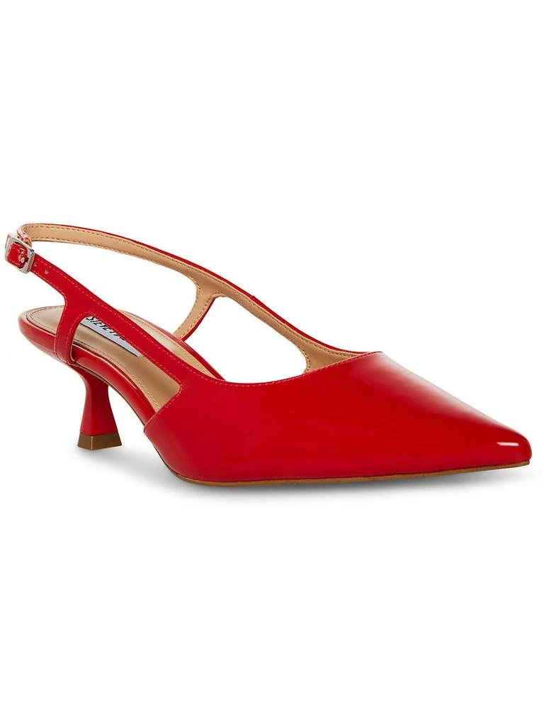 商品Steve Madden|Legaci Womens Patent Cut-Out Slingback Heels,价格¥677,第1张图片