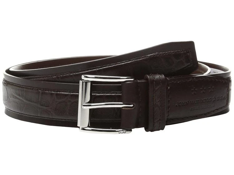 商品John Varvatos|Genuine Leather Croco Belt,价格¥615,第1张图片