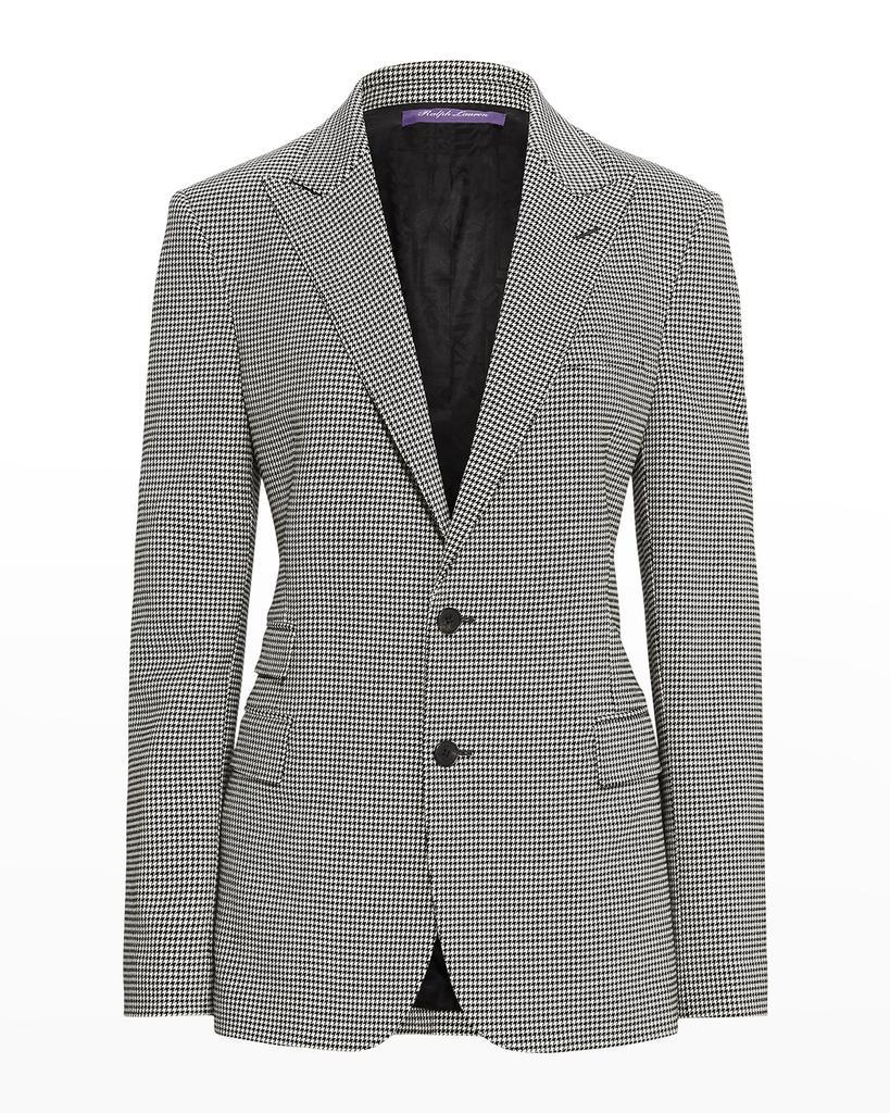 商品Ralph Lauren|Sybil Houndstooth Crepe Balzer Jacket,价格¥18309,第4张图片详细描述