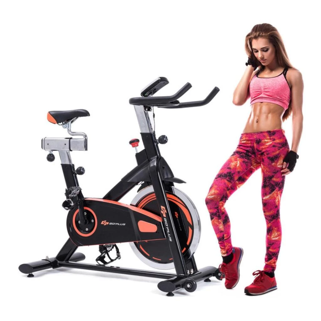 商品Hivvago|Indoor Fixed Aerobic Fitness Exercise Bicycle with Flywheel and LCD Display,价格¥2408,第4张图片详细描述