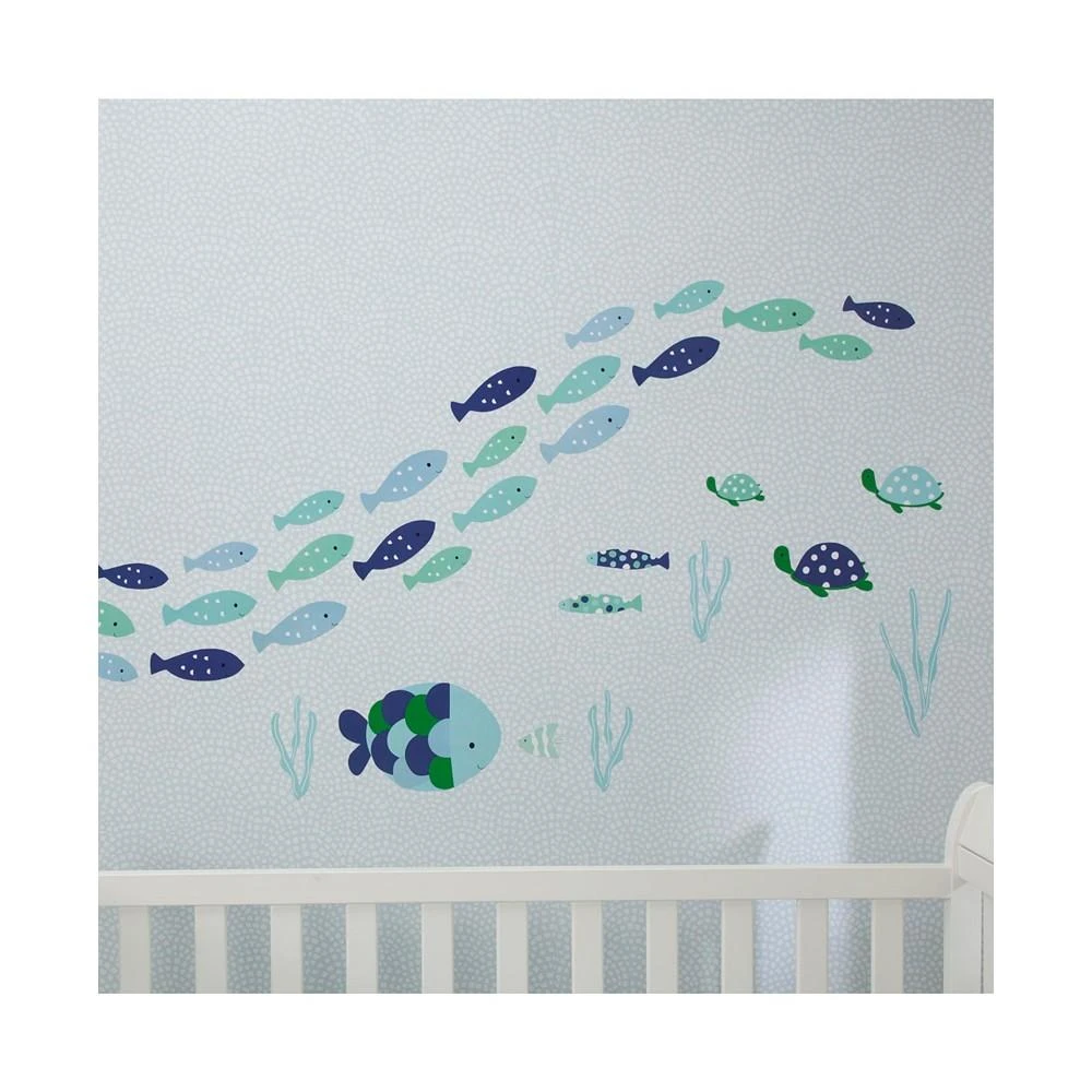 商品Lambs & Ivy|Oceania Aqua/Blue Aquatic Fish Wall Decals/Stickers,价格¥142,第3张图片详细描述