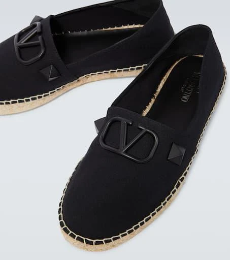 商品Valentino|Stud Sign canvas espadrilles,价格¥5707,第3张图片详细描述