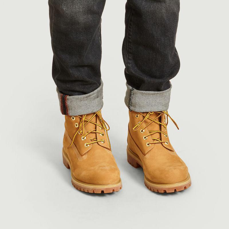 商品Timberland|Six Inch Premium Nubuck Boots Yellow Timberland,价格¥1542,第4张图片详细描述