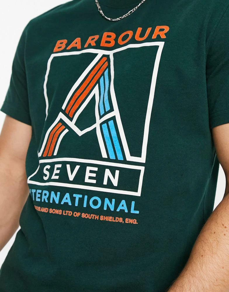 商品Barbour|Barbour International A722 print t-shirt in green,价格¥235,第4张图片详细描述