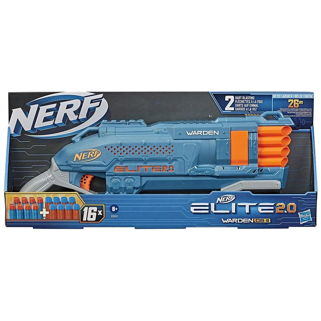 商品Nerf|NERF Elite 2.0 Warden DB 8 Blaster,价格¥321,第1张图片详细描述