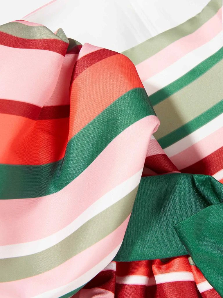 商品Mama Luma|Mama Luma Multicoloured Girls Satin Striped Dress With Bow Belt,价格¥1074,第3张图片详细描述