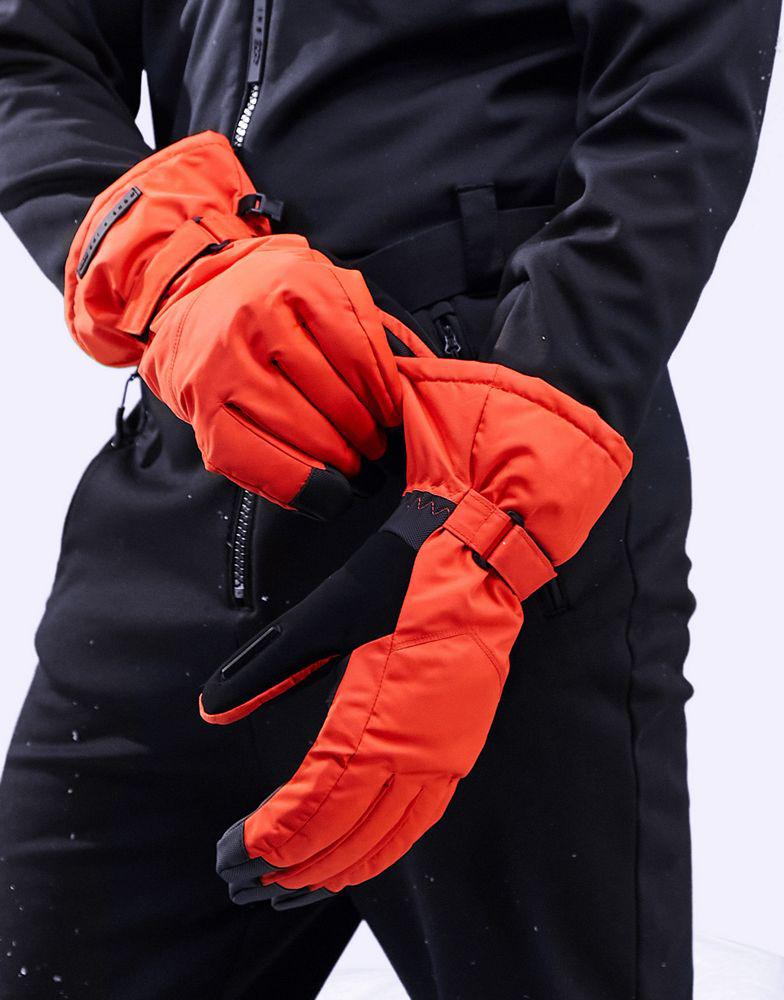 ASOS 4505 ski gloves in orange商品第4张图片规格展示