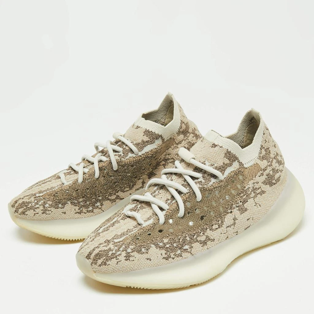 商品YEEZY|Yeezy x Adidas Beige/Brown Knit Fabric Yeezy Boost 380 Pyrite Sneakers Size 41 1/3,价格¥2993,第2张图片详细描述