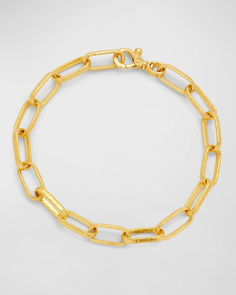 商品Gurhan|Men's Hammered 24K Gold Cable Chain Bracelet,价格¥41084,第1张图片