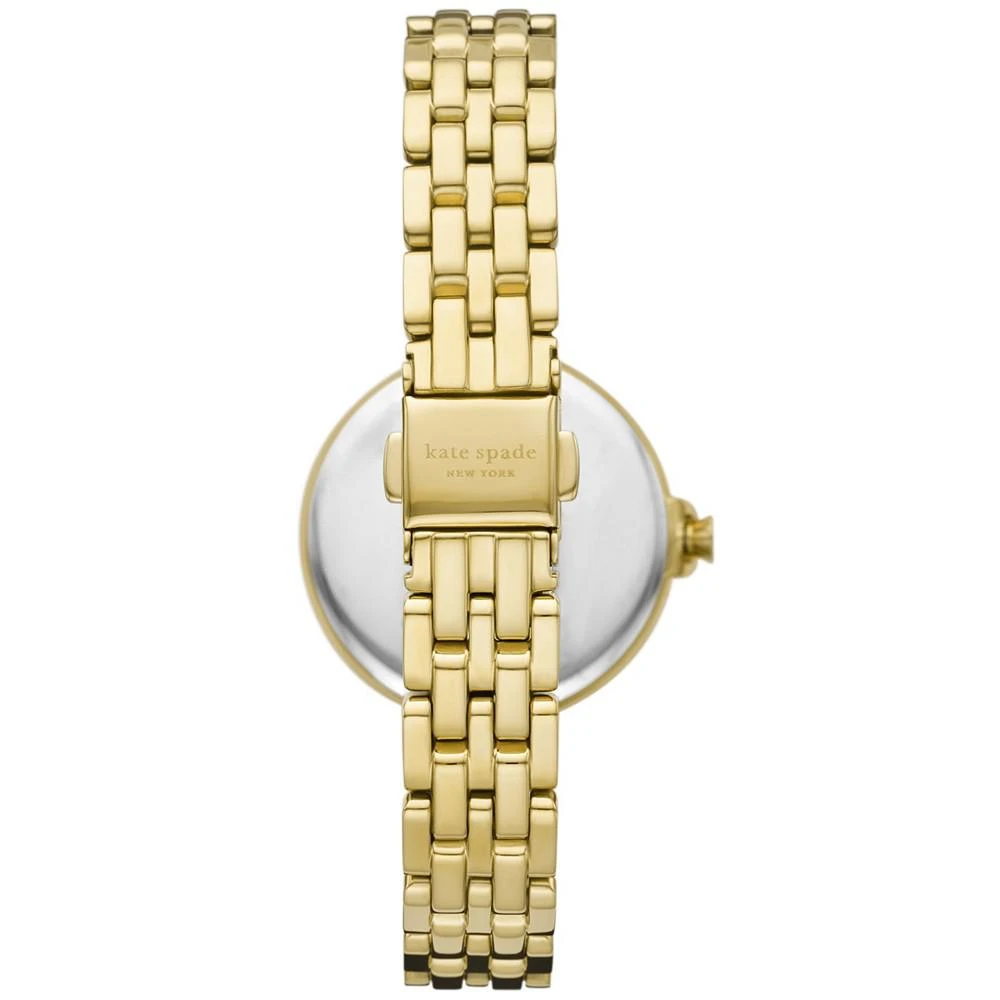 商品Kate Spade|Women's Chelsea Park Three-Hand Date Gold-Tone Stainless Steel Mesh Bracelet Watch, 32mm,价格¥1691,第2张图片详细描述