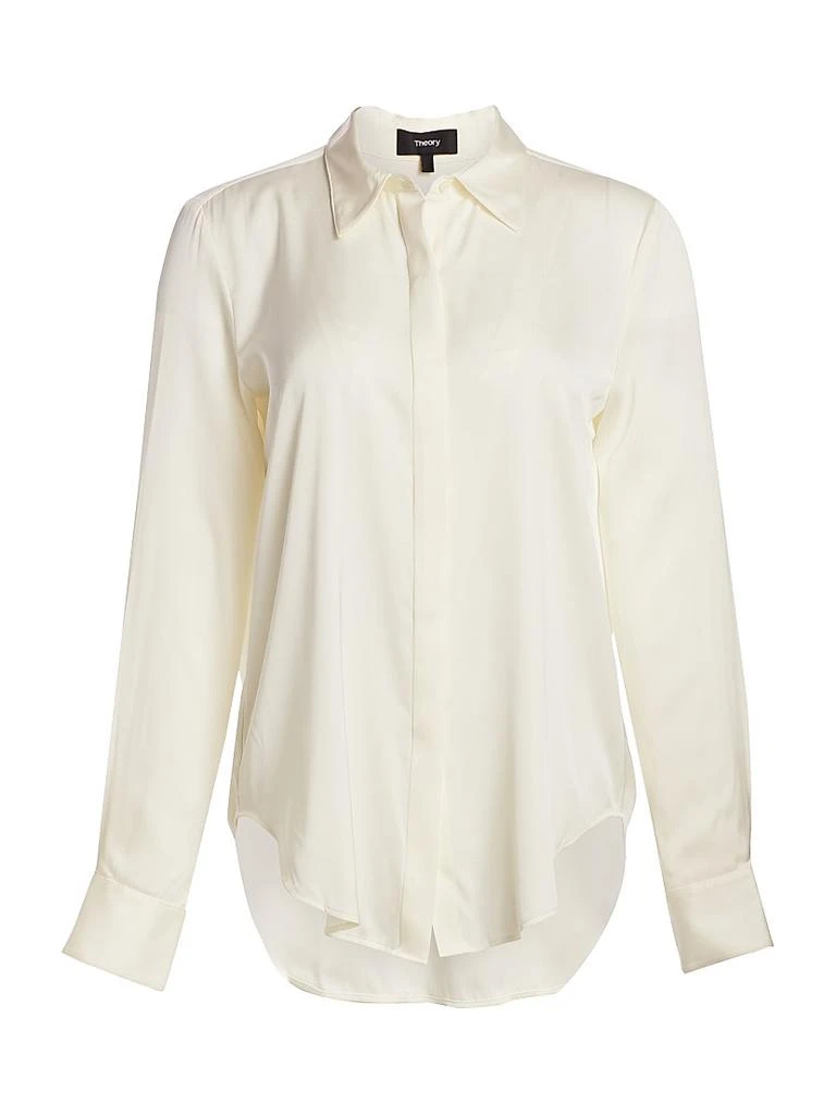 商品Theory|Sunaya Silk Blouse,价格¥1827,第1张图片