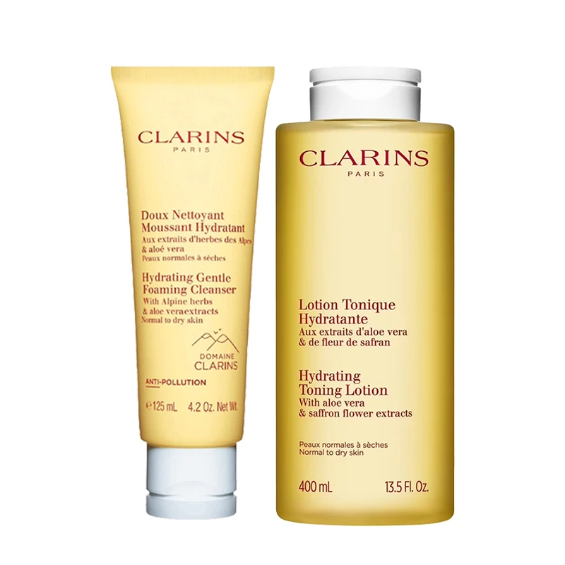 商品Clarins|Clarins娇韵诗基础温和系列组合套装 洁面125ml+黄水400ml,价格¥380,第1张图片