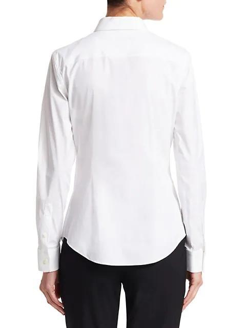 商品Theory|Tenia Luxe Cotton Shirt,价格¥1827,第7张图片详细描述