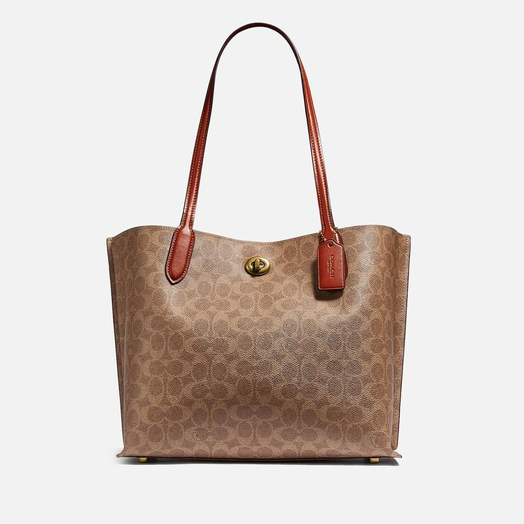 商品Coach|Willow Signature Coated-Canvas Tote Bag,价格¥2730,第1张图片