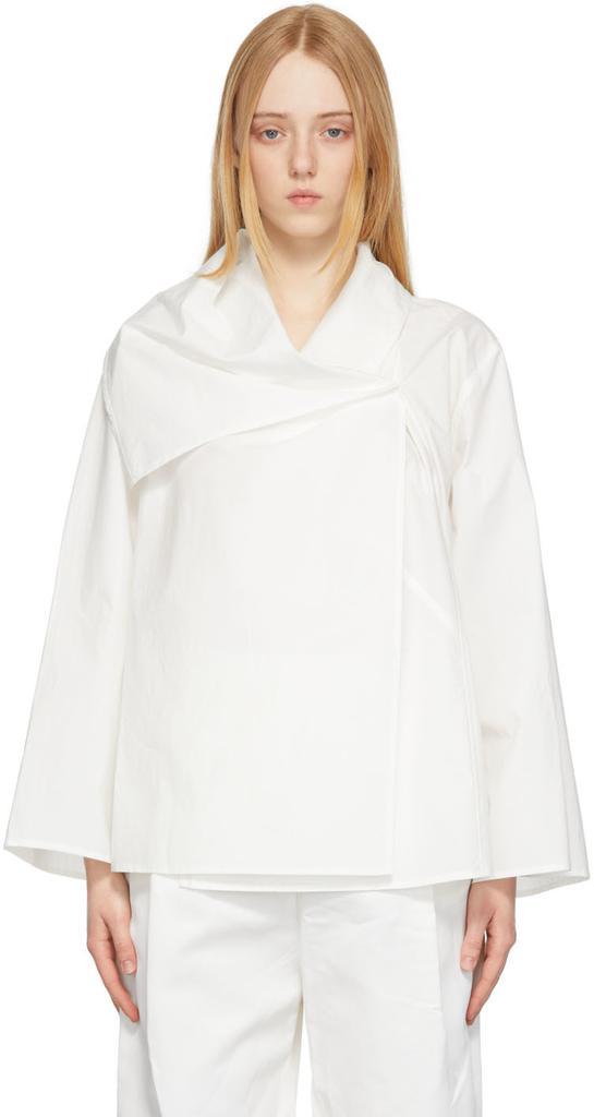 商品Totême|White Three-Way Scarf Blouse,价格¥2499,第1张图片