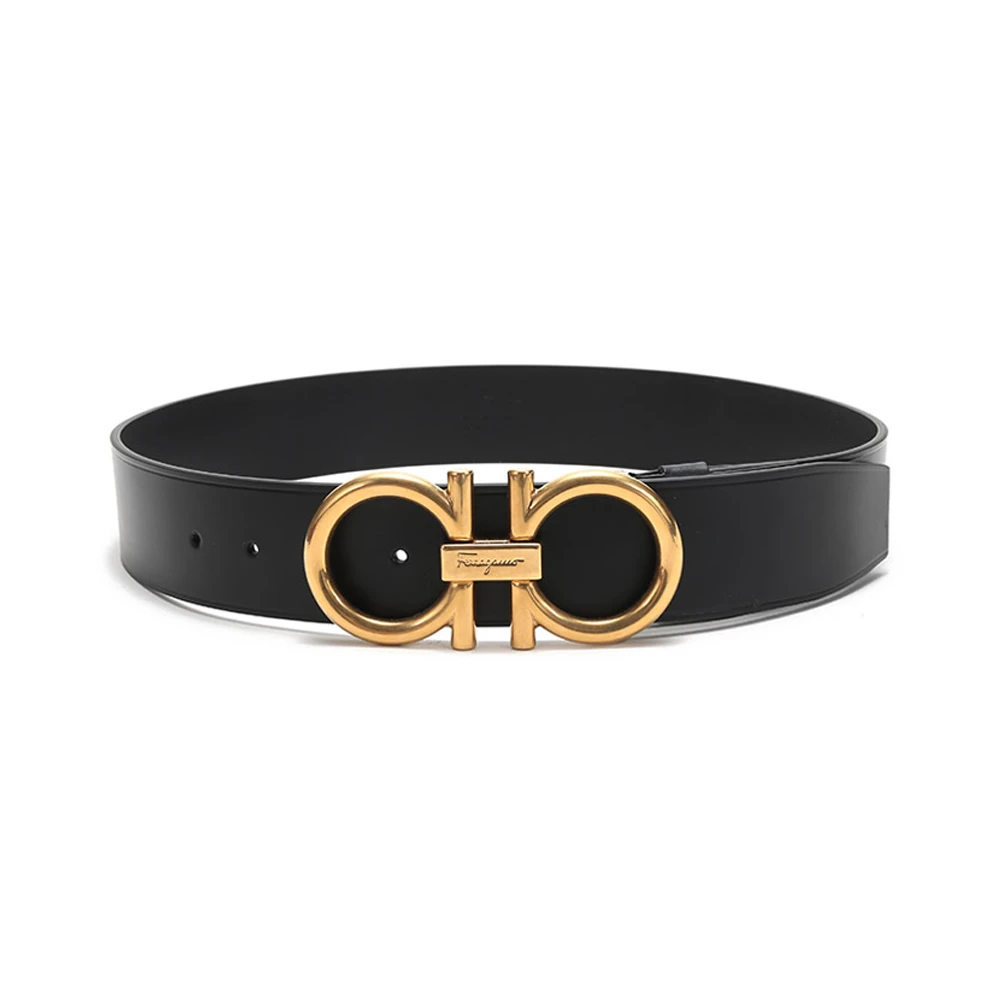 SALVATORE FERRAGAMO 黑色男士腰带 67-9991-702825【包装随机，部分无包装盒】 商品