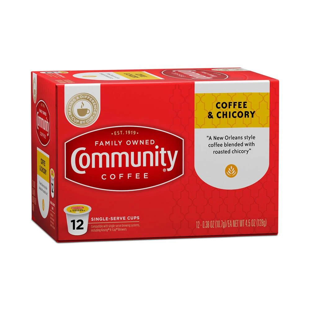 Coffee and Chicory Medium-Dark Roast Single Serve Pods, Keurig K-Cup Brewer Compatible, 72 Ct 商品