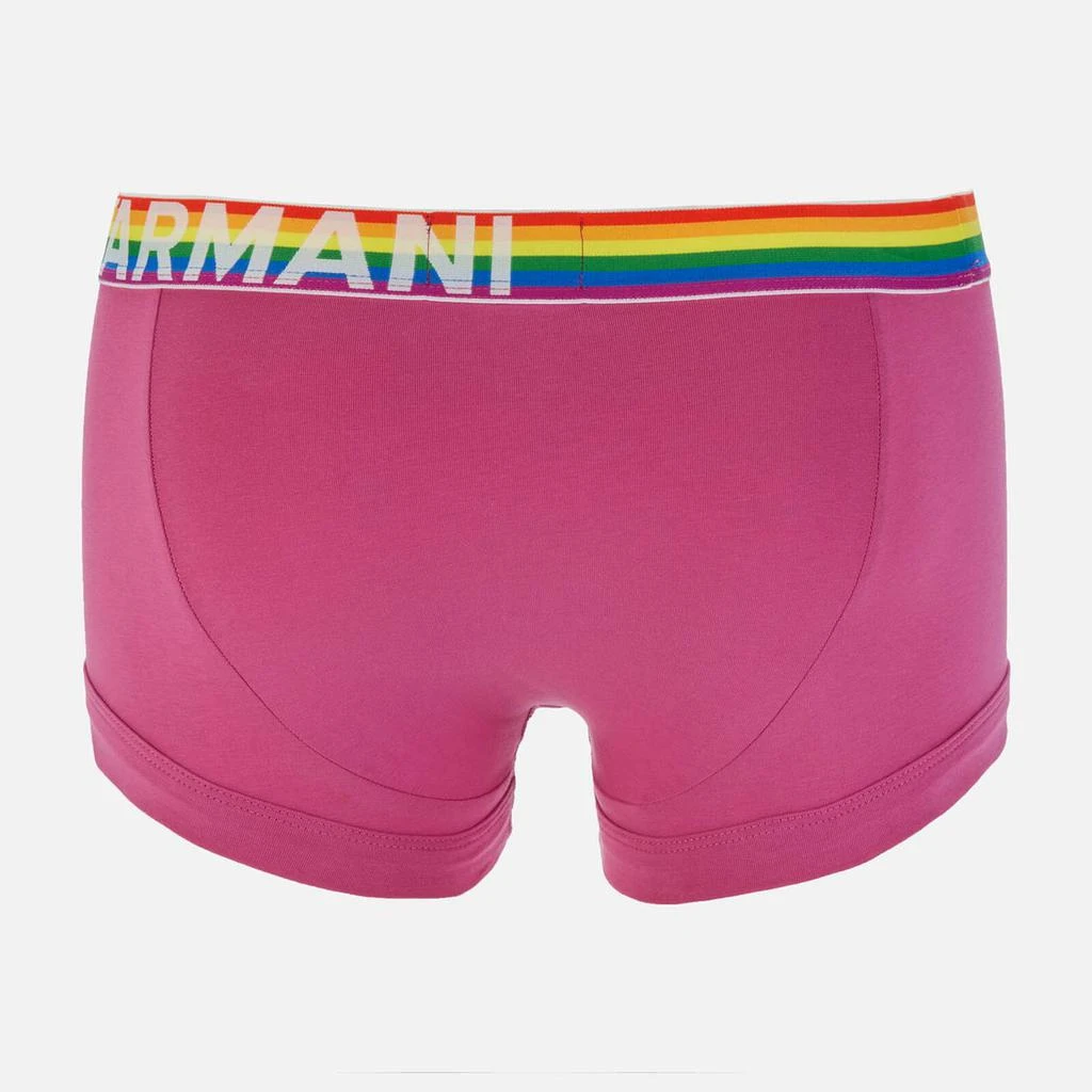 商品Emporio Armani|Emporio Armani Men's Rainbow Trunks - Azalea,价格¥155,第2张图片详细描述