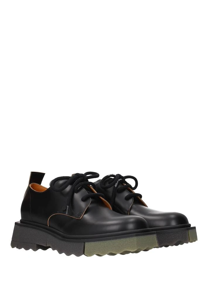 商品Off-White|Lace up and Monkstrap Leather Black,价格¥2308,第2张图片详细描述