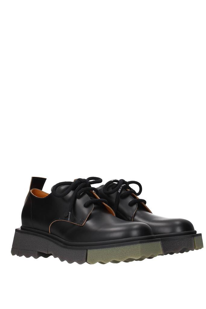 商品Off-White|Lace up and Monkstrap Leather Black,价格¥2257,第4张图片详细描述