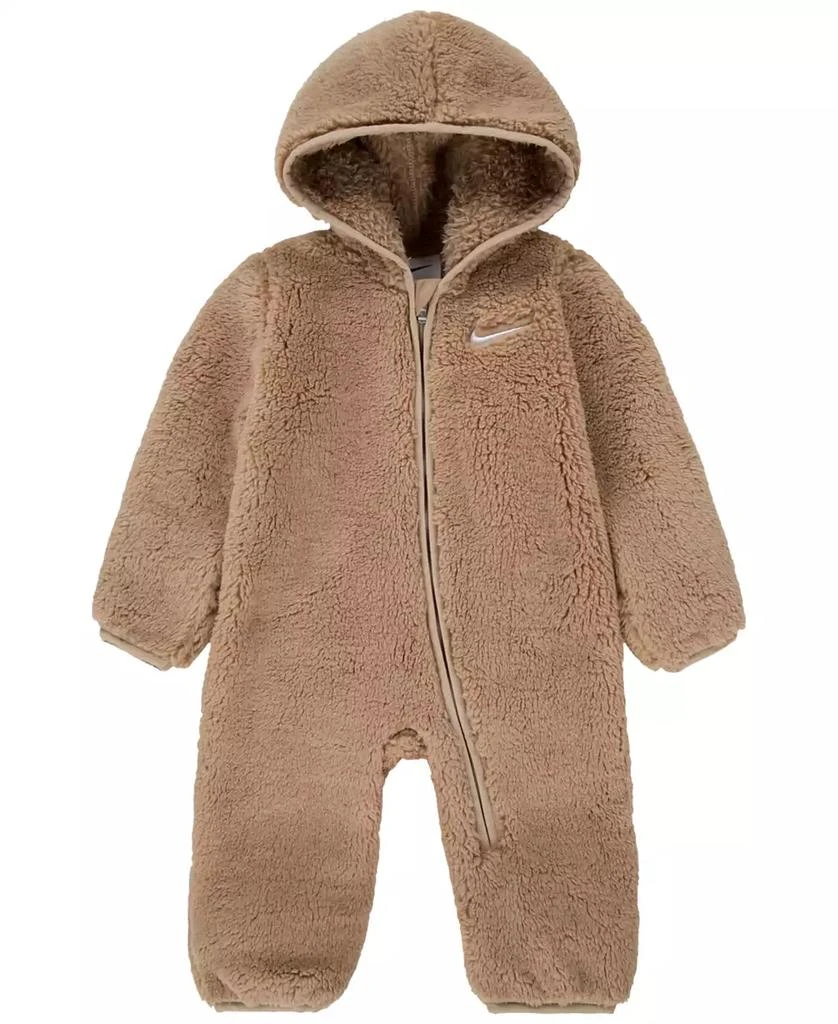 商品NIKE|Baby Boys and Girls Hooded Sherpa Coverall,价格¥190,第1张图片