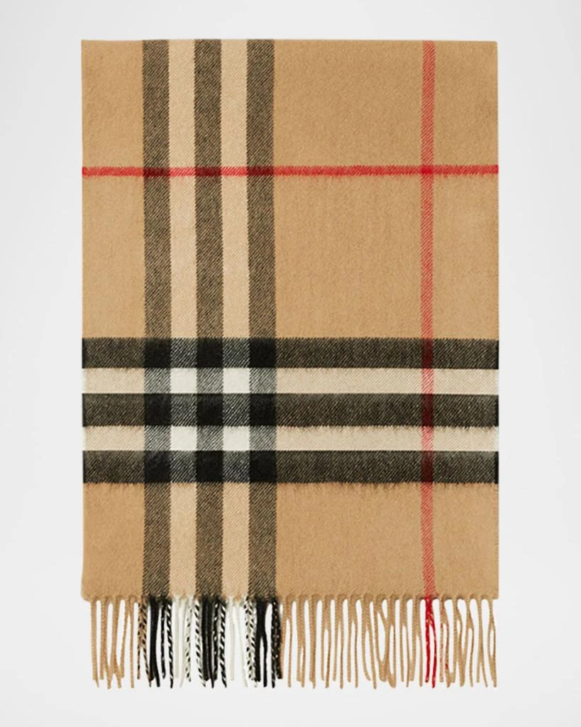 商品Burberry|Giant Check Cashmere Scarf,价格¥4864,第1张图片