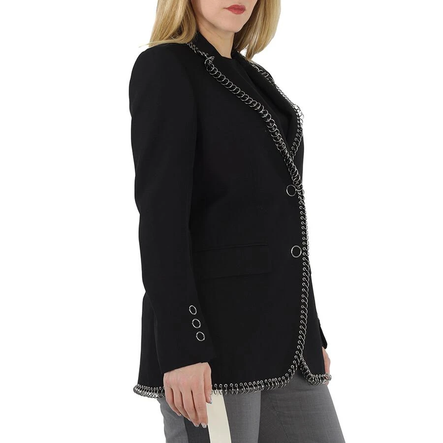 商品Burberry|Black Sidon Ring-pierced Boxy Blazer,价格¥2965,第2张图片详细描述