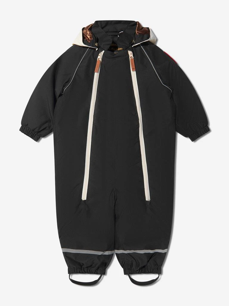 商品Mini Rodini|Mini Rodini Baby Alaska Panda Snowsuit in Black,价格¥1669,第1张图片