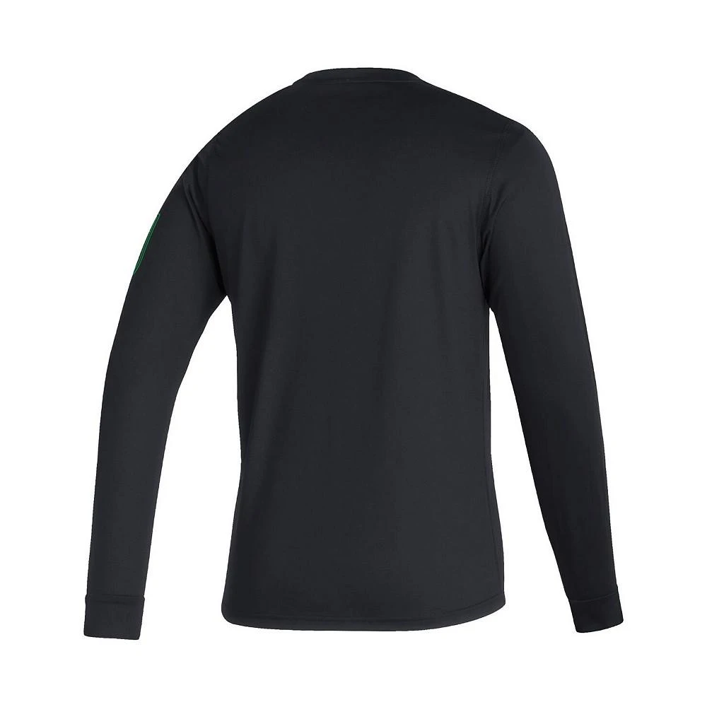 商品Adidas|Men's Black Austin FC Vintage-Inspired AEROREADY Long Sleeve T-shirt,价格¥293,第3张图片详细描述