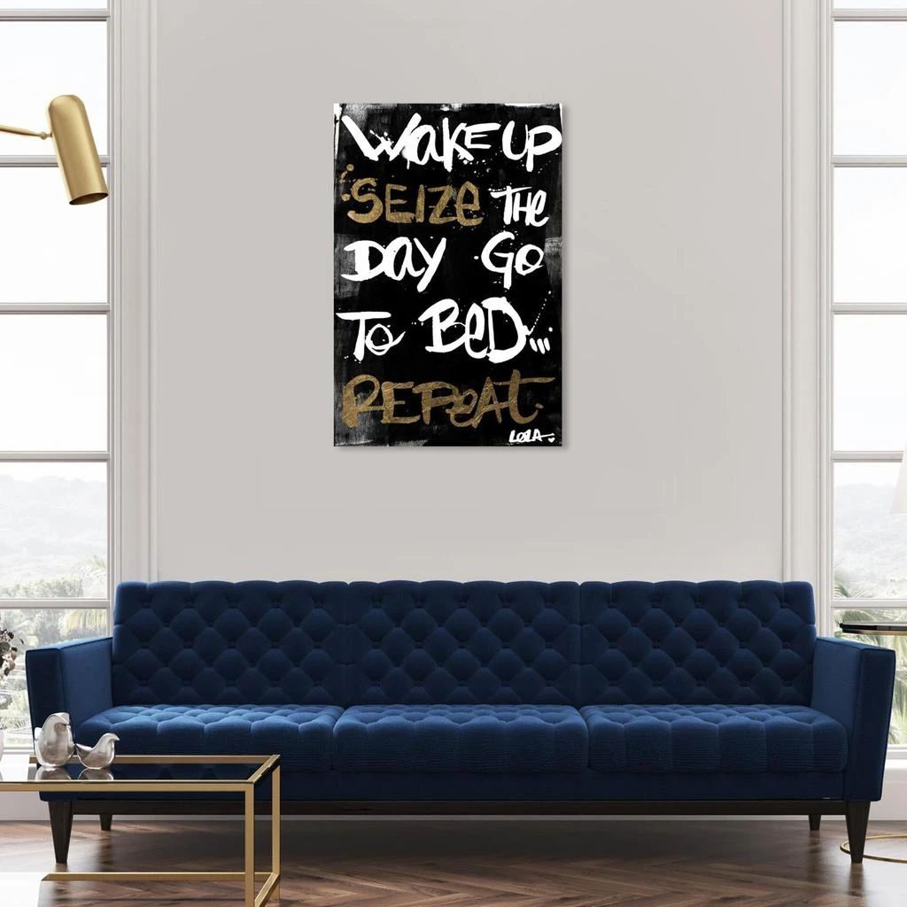 商品Oliver Gal|Typography and Quotes 'Seize The Day Gold Vertical' Inspirational Quotes and Sayings,价格¥1020,第2张图片详细描述