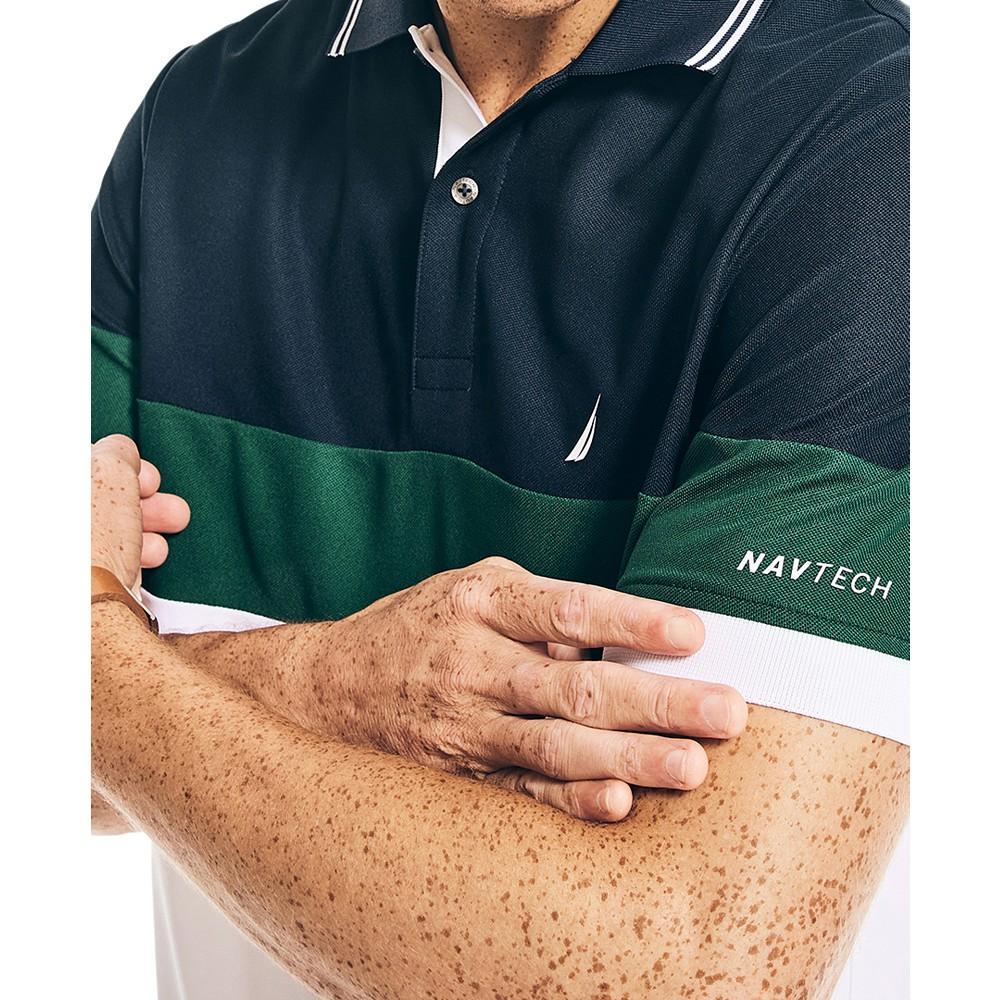 商品Nautica|Men's Navtech Sustainably Crafted Colorblock Classic Fit Polo,价格¥581,第5张图片详细描述