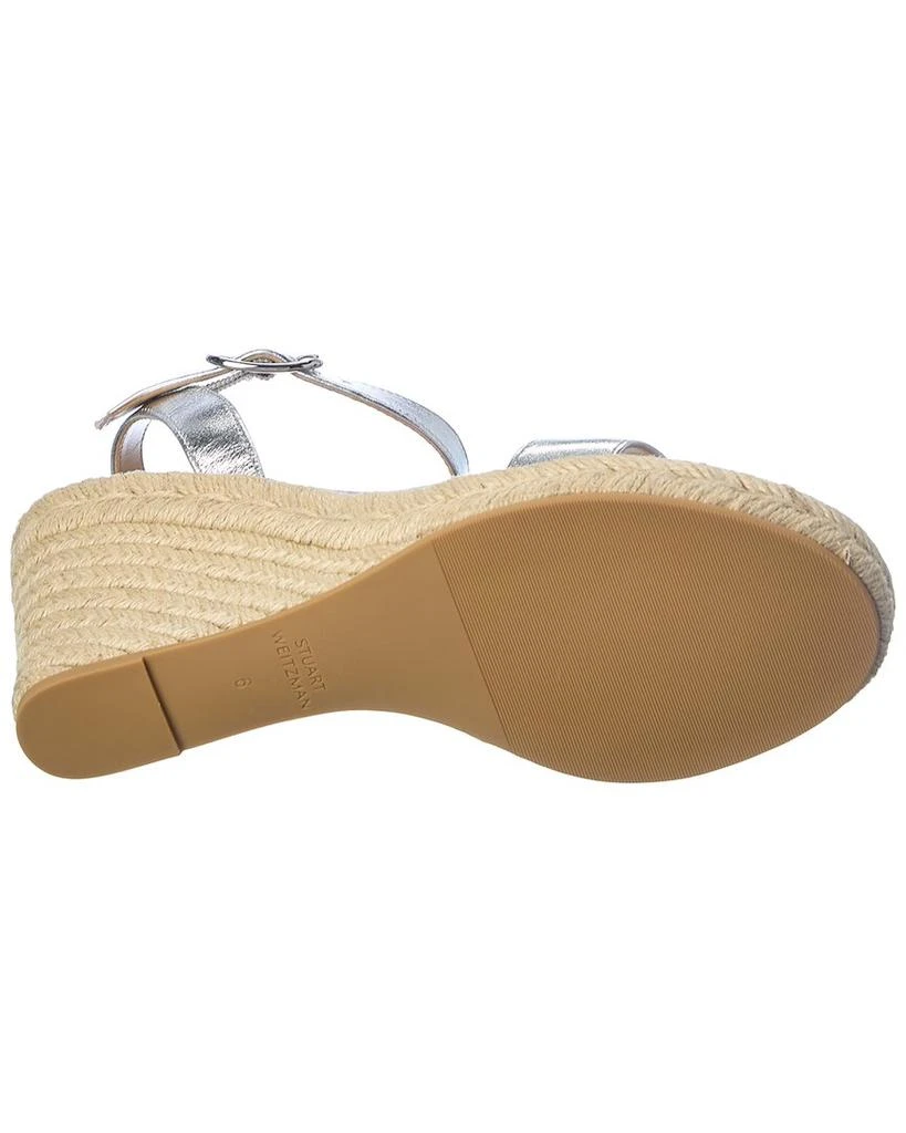 商品Stuart Weitzman|Teddi Leather Wedge Sandal,价格¥957,第4张图片详细描述