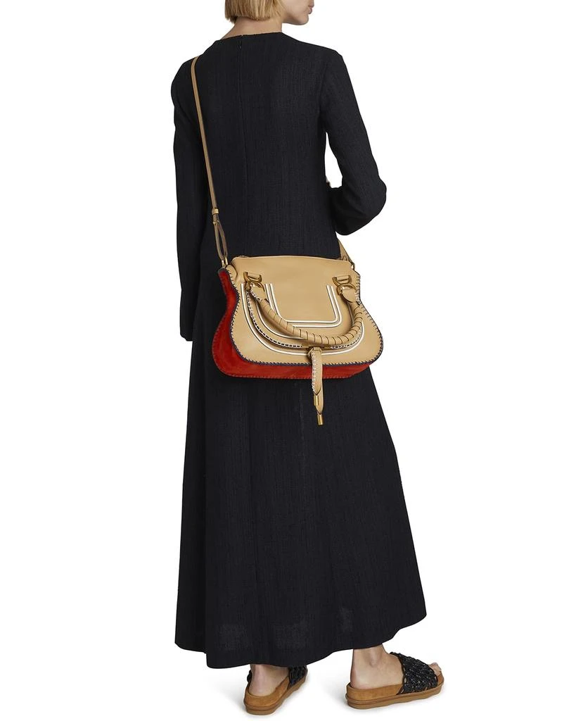 商品Chloé|Marcie Medium Colorblock Satchel Bag,价格¥13812,第2张图片详细描述