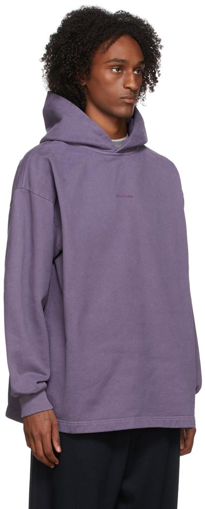 Purple Fleece Logo Hoodie商品第2张图片规格展示