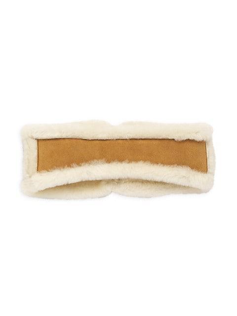 商品UGG|Suede & Sheepskin Headband,价格¥692,第4张图片详细描述