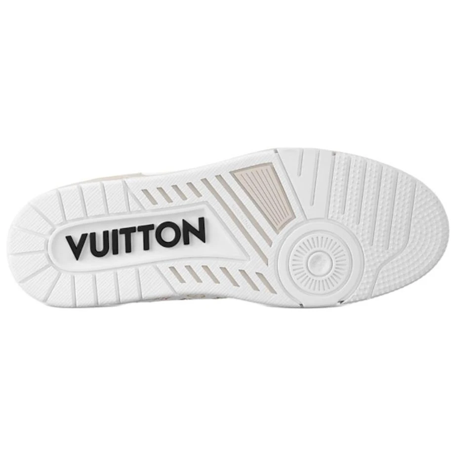 商品[国内直发] Louis Vuitton|村上隆/Takashi Murakami x  Trainer 皮革 圆头系带 低帮 板鞋 女款 白色,价格¥14544,第7张图片详细描述