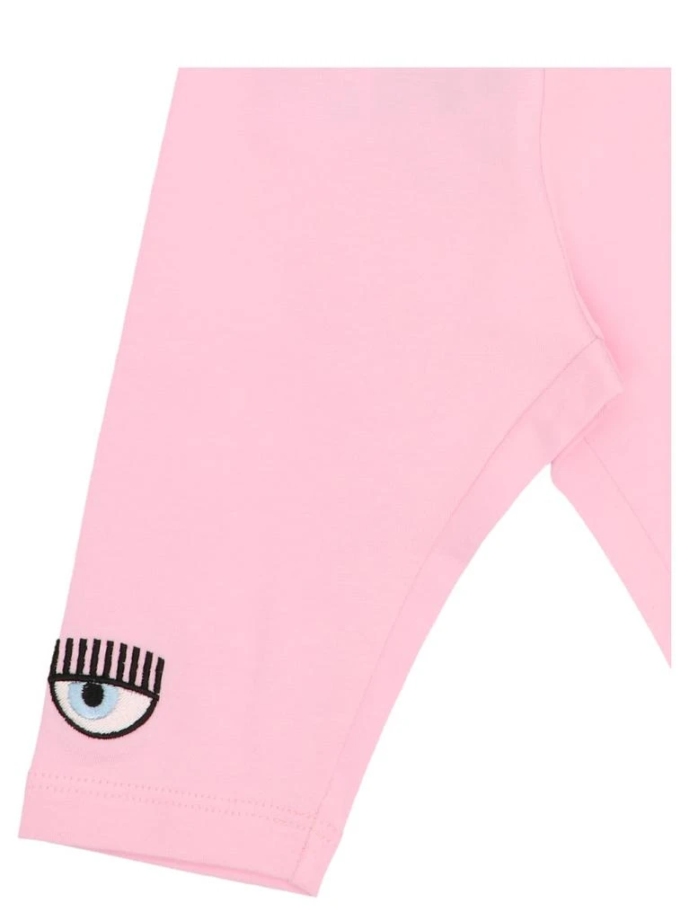 商品Chiara Ferragni|Chiara Ferragni Kids Eyelike Embroidered Stretch Leggings,价格¥216,第3张图片详细描述