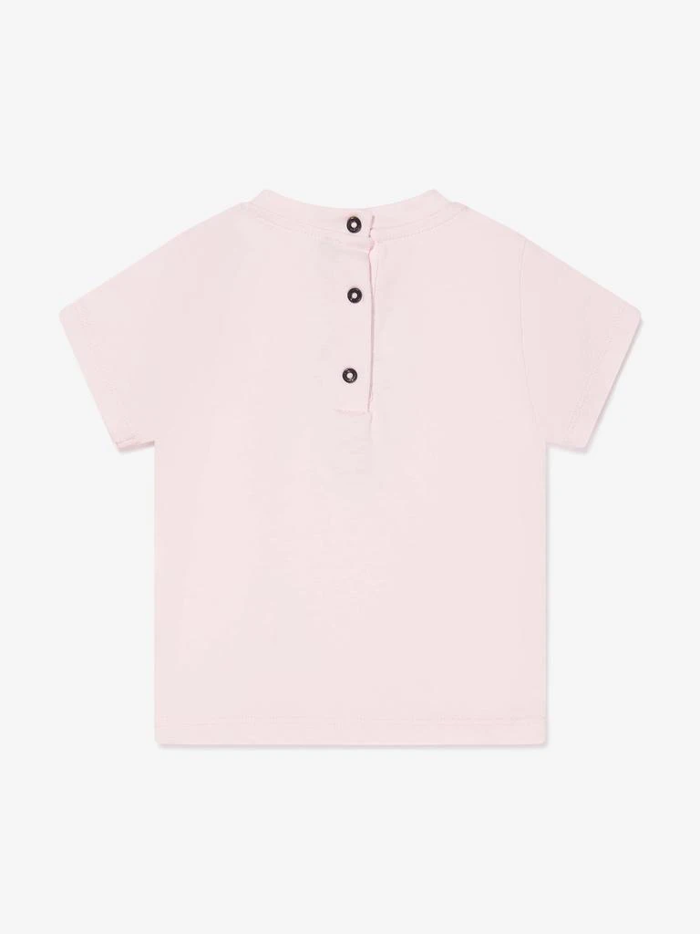 商品Balmain|Balmain Pink Baby Girls Logo T-Shirt,价格¥1346,第4张图片详细描述