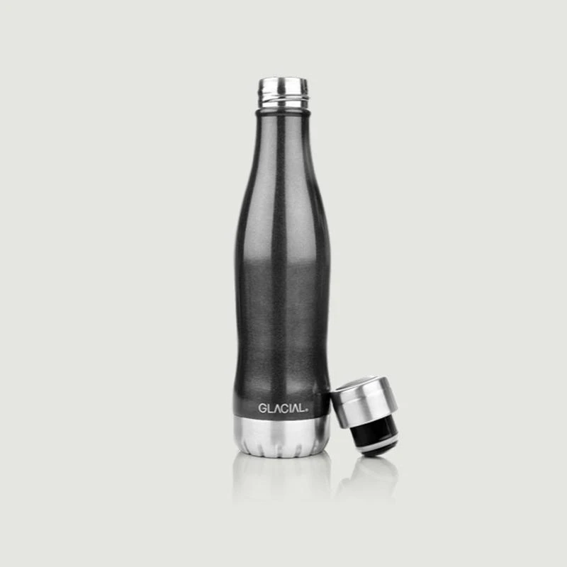 商品Glacial|Stainless steel bottle Black Metallic GLACIAL,价格¥155,第1张图片