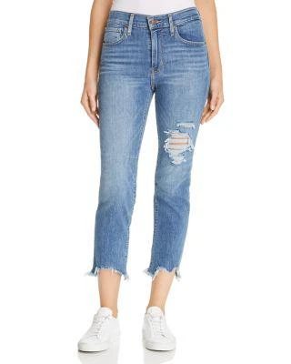 商品Levi's|724 Straight Crop Jeans in Indigo Pixel,价格¥437,第1张图片