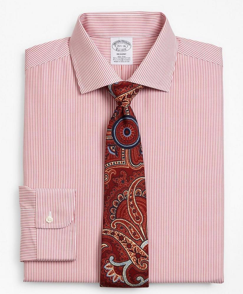 商品Brooks Brothers|Stretch Regent Regular-Fit Dress Shirt, Non-Iron Stripe,价格¥373,第1张图片