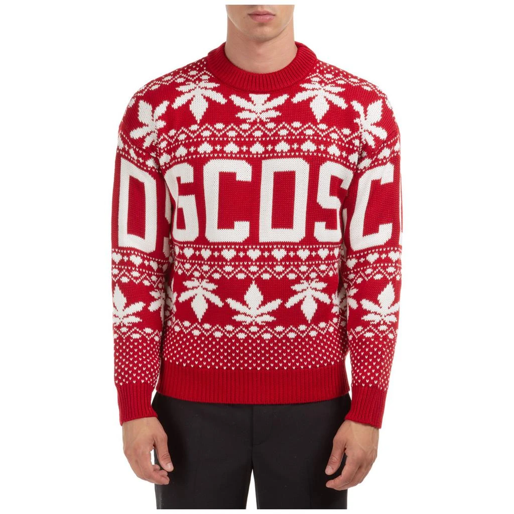 商品GCDS|GCDS Christmas Logo Intarsia Crewneck Sweater,价格¥1561,第3张图片详细描述