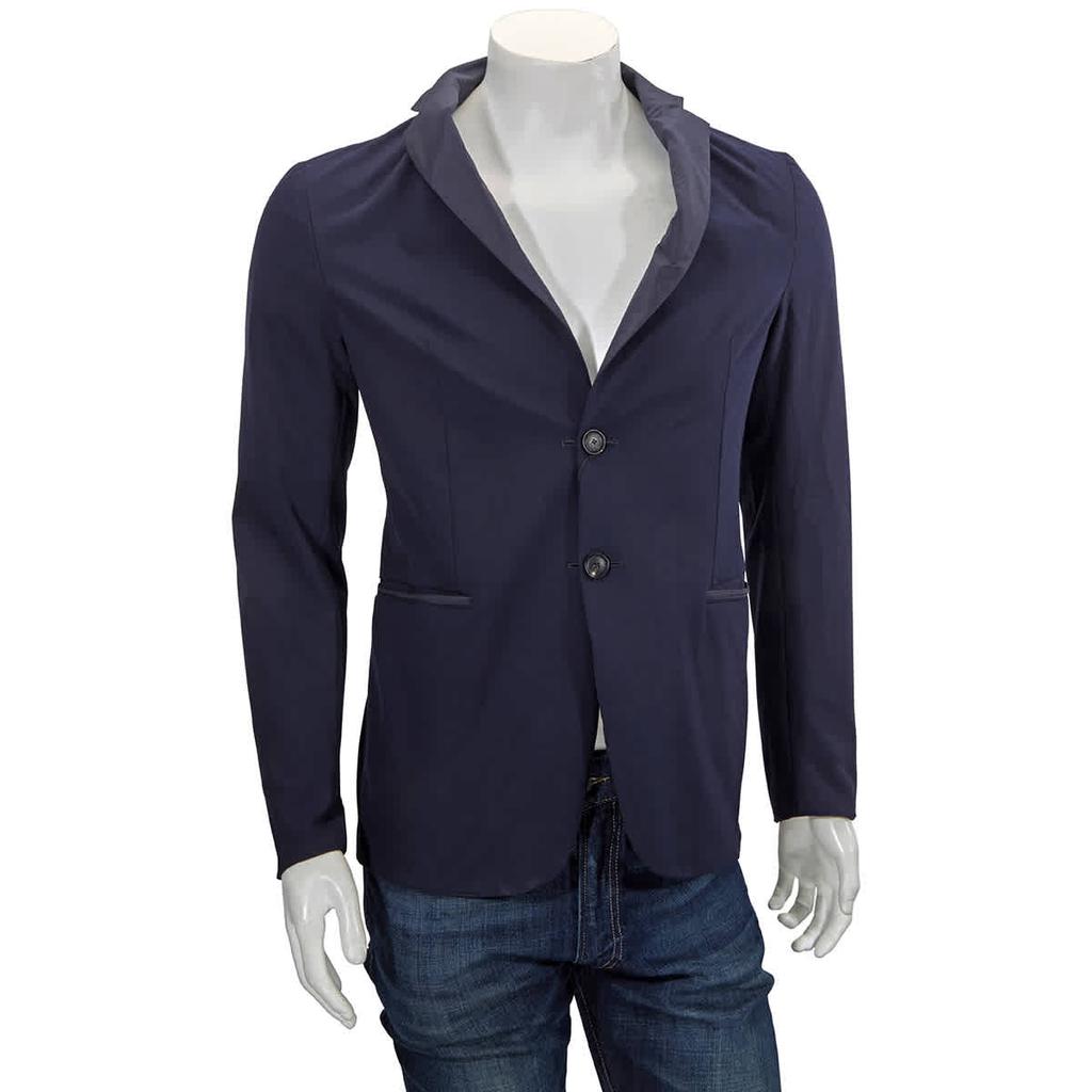 Emporio Armani Mens Reversible Navy Blazer Jacket, Brand Size 46商品第1张图片规格展示
